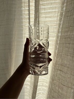 Clear Tiki Glass Cup - Unique Design